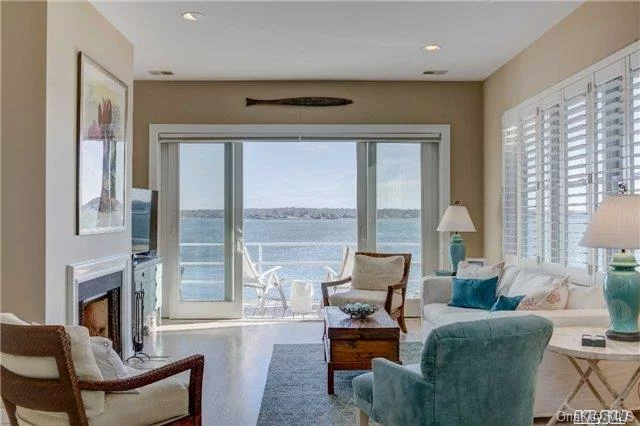 Bright And Airy Upper Corner Unit Overlooking Shelter Island And Greenport Harbor. Newly Renovated With Hardwood Floors, Custom Gourmet Kitchen And Additional Windows. Open Living/Dining Area, Fireplace And Waterside Balcony. Pool, Tennis Courts, Marina; 400&rsquo; Of Private Sandy Beach. Short Distance To Lirr, Hampton Jitney And Historic Greenport Village.