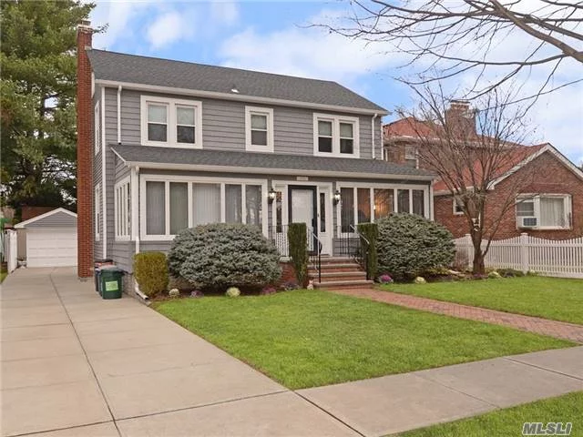 Stunning Classic Colonial In The Heart Of Bayside. Totally Renovated Throughout With Top Quality Craftsmanship. Center Hall Leading To Living Rm W/Fpl & Formal Dining Rm. Beautiful Details With Terrific Curb Appeal. Southern Exposure Sunny House ! Walk To Lirr. Best School Dist#26. Must See !