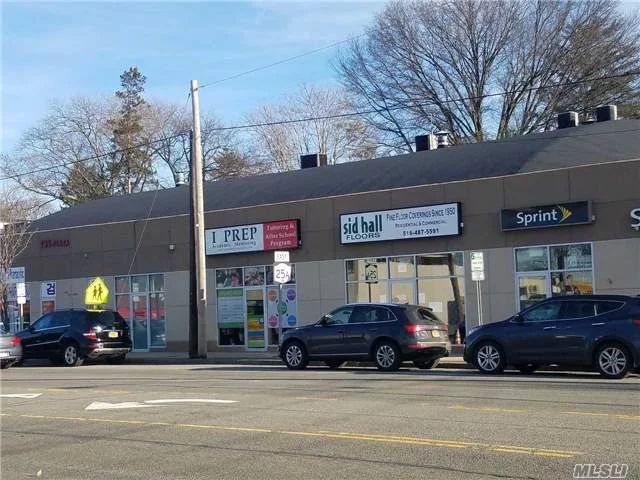 Main Road Northern Blvd. High Traffic Area. Queens/Nassau Border. Walk To Lirr And Bus Stops. Busy Retail In The Area. Great For Any Type Of Business. Rent Includes Property Tax And Water. 1 Parking Spot And Basement Are Included In The Rent.