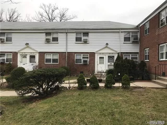 Sale May Be Subject To Term & Conditions Of An Offering Plan. Well Kept Duplex Located In A Nice Court Yard. Corner Unit Has Extra Windows. Hard Floor, Open Kitchen, 1/2 Bathrm On 1st Fl. Back Door To Huge Back Yard. Schools: Ps.46/Ms.74/Cardozo Hs. Q27, Q88, Qm3&8. 20% Flip Tax Paid By Seller.