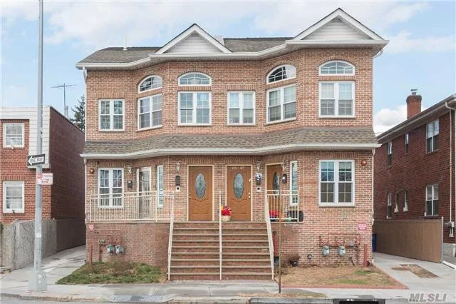 Gorgeous Newly Built 2 Family Home With 2 Duplex Apartments. Must See!!