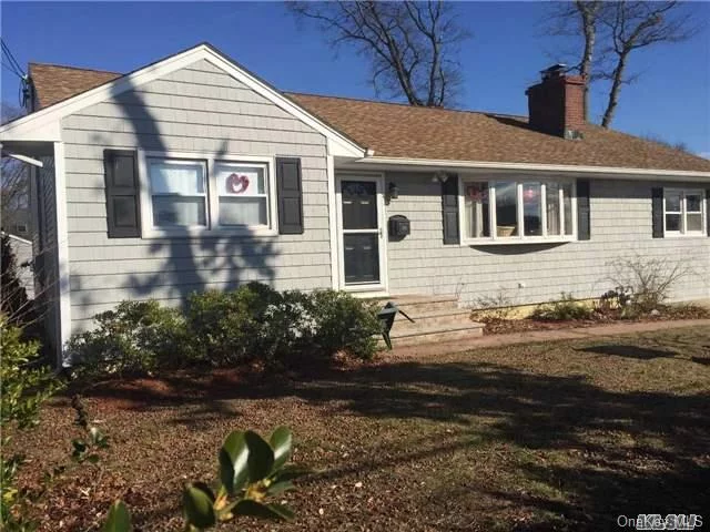 This Wideline Ranch Situated In The Village Of Lindenhurst Features Large Living Room W/Hardwood Flooring, Woodburning Fireplace, Crown Moldings, High Hat Lighting, Master Bedroom Suite With Loft, Large Bedrooms, Open Airy Floor Plan, Full Basement, Updated Electric Motivated Seller