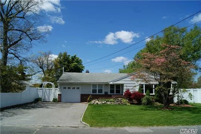 Beautiful Lake Front Ranch In Islip School District. Wood Floors Lots Of Updates Central Air Deck And A Beautiful Green House