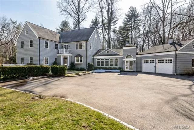 Fabulous 5 Bedroom Colonial With Pool On 2 Flat Lattingtown Acres. Wonderful Entertaining Space With Stereo Inside And Outside. Improvements Include- Full House Generator, New Front Entrance Gates With Brick Pillars, New Garage Door Motors, New Hot Water Heater, Hardwood Floors In The Master Bedroom, Steam Shower In The Master Bath And New Outdoor Lighting.