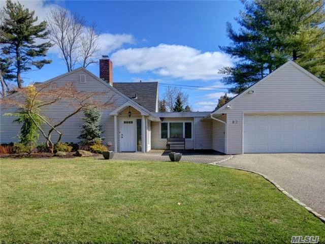 Opportunity Knocks! Move Right In!Tastefully Renovated & Expanded Ranch In Country Club Section Of Roslyn Heights.Offers High Ceilings, Great Open Floor Plan W/Skylights, State Of The Art Kitchen W/Carerra Granite Counter Tops&Top Of The Line Appliances.Master Suite W/Sitting Rm/Off. Possible 5Br/New Designer Bath, Parklike Property/Huge Patio.Award Winning East Williston Sd.