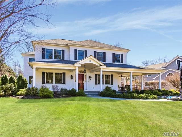 Gorgeous Plandome Colonial With A Fabulous Front Porch To Spend Lazy Mornings Or Entertain With Friends. Built In 2013 No Expense Was Spared In This Large 5 Bedroom Home. Hardwood Floors Throughout And Radiant Heat In Every Room Make This A Perfect House To Have A Winter Party Or Entertain In The Summer. Huge Kitchen Designed For Cooking & Attached To A Great Family Room.