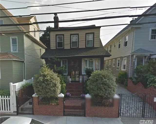 Good Location, Excellent Condition, Detach Legal Two Family, Basement Seperate Entrance, Lot 30X100, R4-1 Zoning, Detach Garage, Driveway Can Parking 4 Cars, Near Park & A Block Bus Station, Easy To Major Highway, Convenient To All