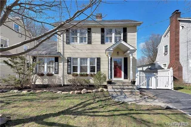 Charming, Bright Colonial With Easy Flow! Stain Glass Windows And Hardwood Floors Throughout. Sun-Drenched Den, Formal Living Room With Wood Burning Fireplace, Formal Dining Room With Access To Oversized Yard, Large Eat-In-Kitchen With Mudroom. 3 Bedrooms, 1 Full Bath, Access To Attic.