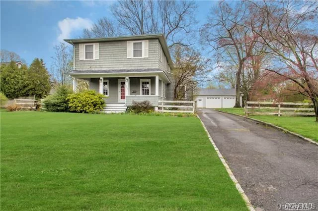 Classic Village Colonial With Front Porch Swing On A Tree Lined Street. This Expanded Home Features Formal Living W/Fp, Formal Dining, Large Eik, Den, 4 Beds, 2.5 Baths, Lg Master Suite And Full Basement With Ose. Newly Constructed 2.5 Car Garage. Enjoy All Village Amenities Including, Docking, Bay Beach, Tennis And Many Community Events. Do Not Miss Out On This Great Buy.