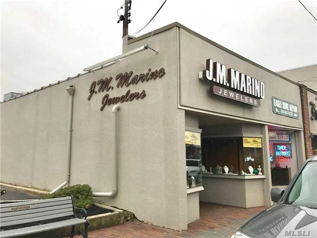 Fabulous, Profitable Location For A Store Front. One Block West Of The Train Station! Both Units Occupied W/Current Tenants, Corner Stucco Building With Two Stores. One Story Structure, Utility, Small Basement! One Tenant (6 More Years Lease). Larger Unit Is Flexible Month To Month. Furnishings, Wall Units And Vitrines Negotiable!