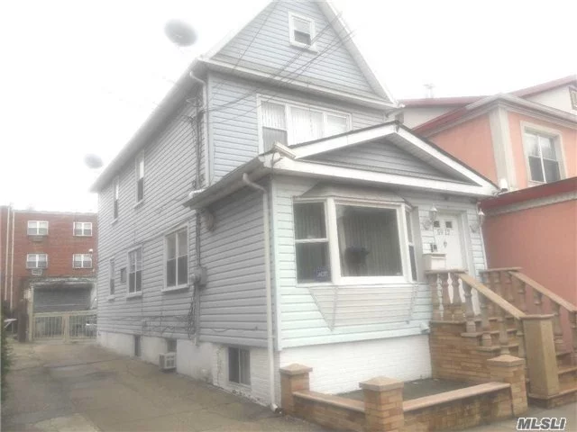 Legal 2 Dweling Det Converted From One, B3 Class,  Pty , 1 Car Garage, 1st Fl Has 2 Years Old Kitchen And Bathroom, Br And Very Bright, Large Lr. 2nd Fl Used As A Duplex With The Attic, 2 Bedrooms, Eik, Lr And Full Bathroom.