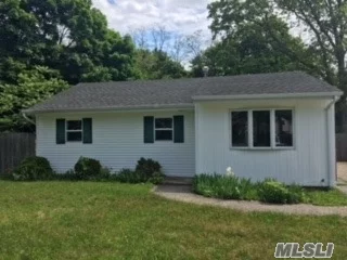 This Is A Corporate Owned Property. All Offers Are Subject To Investor Approval. Newly Renovated 3 Bedroom 1 Bth Ranch W/Large Backyard. Brand New Kitch W/Granite Counter Top, New Bth, Carpet, Gas Boiler. New Plumbing Throughout! Perfect 1st Time Buyer Home Near Village Of Patchogue Without The Village Taxes!