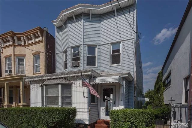 Updated Detached Two Family With Six Room Apartments. Centrally Located - Walk To Shops, Schools, And Transportation. Building Size 1st Fl. 21 X 65 2nd Fl. 21 X 48 Vacant At Closing.