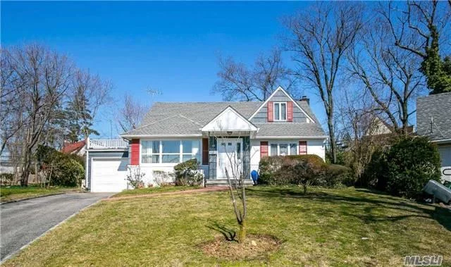 Sunny Spacious Cape In The Heart Of Great Neck Featuring 4 Bedrooms 3 Full Bath, Formal Living Room, Formal Dining Room, Den, Eat-In-Kitchen With Breakfast Area. Master Bedroom On The First Floor, Full Basement, Gorgeous Back Yard. A Must See.