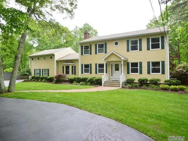 Fabulous 5Br, 3.5 Bath 3200 Sq.Ft. Colonial W/Room For Mom! Newer: Roof, Siding, Windows, Gutters, & Cac, Eik W/Oak Cabs, Stainless Steel Appls, & Ceramic Tile, Hardwood Flrs, Skylights, Cath Ceilings, Den W/Brick Fplc, 500+ Sq.Ft. Loft, Custom Blinds, Full Bsmt W/Egress Wndw & Ose, Fenced 1.12 Acre W/20X40 Igp, Brick Patio, Shed, Igs, Circular Driveway, & More! Must See!