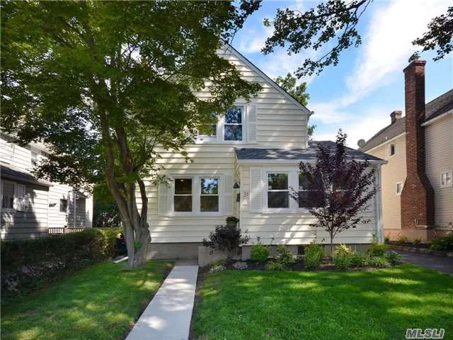 Stylish! Modern! Totally Renovated! This 3 Bed 1.5 New Bath Park Section Colonial W/Enclosed Porch Has New Kitchen, Island W/Quartz Counter & Stainless Appliances. Lr W/Tiled Fpl. New Electric, Fixtures, Air Conditioning; Windows , Doors, Hardware, Beautiful Moldings, Wainscoting. New Driveway, Walk And Landscaping.