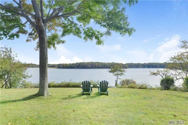 Exceptional Well-Appointed Waterfront Cottage W/Spectacular Sunsets Over The Water. Spacious 4 Brs, 2.5 Baths On Tranquil 1.5 Acre Setting. Includes Bonus Observatory 3rd Floor With 360 Degree Panoramic Serene Water Views. Kayak From The Backyard Or Walk To Private Deeded Sound Beach. This Home Offers A Remarkable Getaway Experience Close To Town, Wineries & Restaurants.