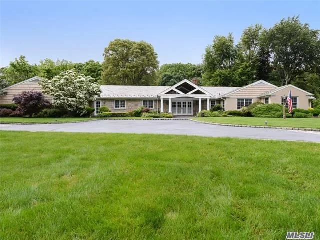 Fabulous Sprawling Ranch In A Prime Location In Brookville . The House Sits On 3.38 Acres That Is Beautifully Landscaped With Specimen Trees. Special Features Are 2 Dens, 3 Fpls, 3 Car Heated Garage A Generator,  Pool And Tennis ! Must See To Appreciate This Truly Wonderful Home! Close To All Jericho Schools And Easy Access To Train And Major Highways!