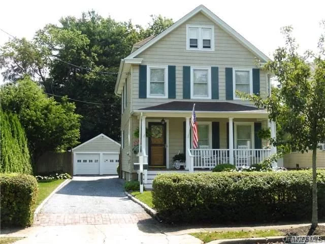 Price Reduction! Owners Motivated! Beautiful Pristine Colonial Home With Rocking Chair Porch. Move In Ready! Newly Updated & Waiting For You To Enjoy! Must See 3 Bedrooms, 1.5 Baths Newly Updated, 2 Car Detached Garage, Long Driveway Can Accommodate 5 Cars, In-Ground Sprinklers & Large, Secluded Yard With Deck. Close To Lirr! Hurry!