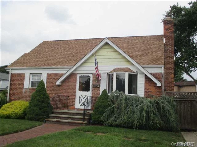 Price Break!!Lovely Starter Brick Cape On Dead End Street. Updated Roof, 2 Heating Zones, Beautifully Landscaped, Fish Pond, Shed, Lovely Block, Finished Basement With Updated Washer/Dryer, New Hot Water Heater, Great Bones! Eat In Kitchen, Nice Patio, Large Yard, Make It Your Own!..A Must See!