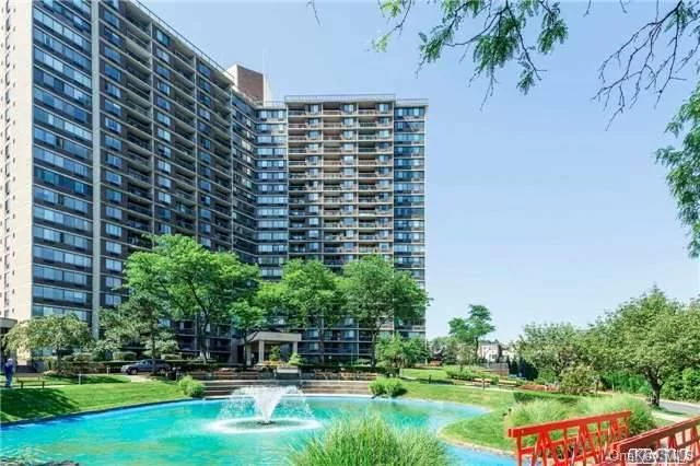 Rare Large One Bedroom With One Bathroom And Powder Room. Can Convert Room Off Kitchen Into Bedroom Or Den. New Wood Floors Throughout. Pond View With Waterfall. Luxury In The Gated Community At The Bay Club! 24 Hour Security..Doorman/Concierge. Year Round Swim And Fitness Center With A Restaurant. Underground Stores. Perfect Location