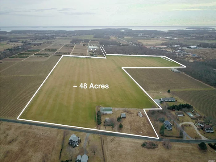 41.1+ Acres Agricultural Land With 7.3 Acres Development Rights Intact. Beautiful Acres Of Farmland With Unlimited Potential. Excellent Location For Vineyard.