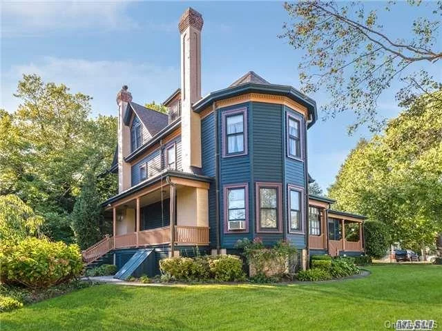 Stately Victorian Home In The Heart Of Babylon Village. Boasting 7 Br, 2.5 Baths, Hardwood Floors, 2 Fire Pl, Nestled On Meticulously Maintained Grounds. Fully Fenced Picturesque Property W/Spacious Wraparound Porches. Enjoy Village Living At Its Finest.