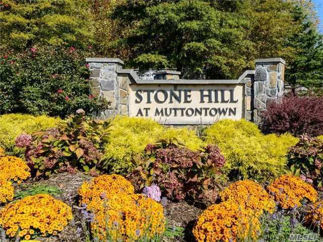 A Wonderful Opportunity To Build In The Luxury Gated Community Of Stone Hill Muttontown. This Lot Is Beautiful Set In A Private Cul-De-Sac Deep In The Community. Club House, Tennis, Gym , Pool, 24 Hour Security Are A Few Of The Wonderful Amenities This Elegant Development Has To Offer. Come Build Your Dream!!!