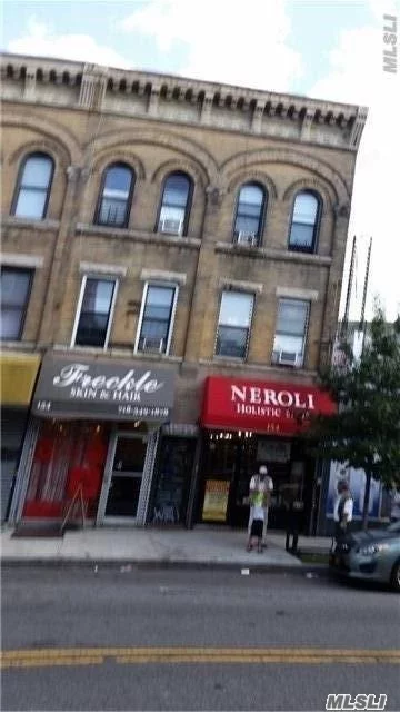 Basement Full Unfinished, Boiler Rm & Open Space, 1st Fl 2 Stores, Store 1 (N/L) Store 2 (10 Year Lease) 2nd Fl: L: 2 Bedroom Apt. R:2 Bedrooms Apt. 3rd Fl: L: 2 Bedroom Apt. R:2 Bedrooms Apt. Two Big Store And (4) Two Bedrooms Apt R6B. C2-4 Zoning. Great Investment Opportunity! ***Income Showing Here Is Estimated, Actual Income Could Be Higher Than This.***