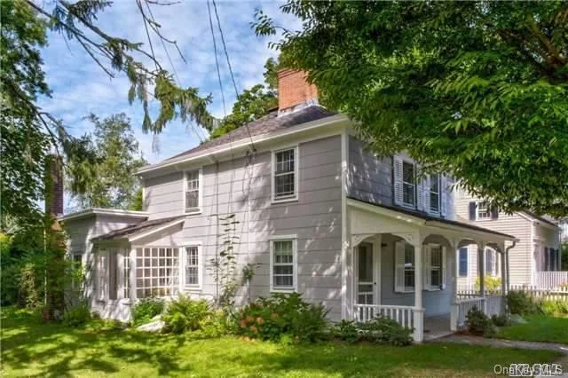 Rare Village Lane Charmer. Early 19th Century Farmhouse With Two Story Barn. Potential For Artist Studio Or Use Your Imagination. Orient Yacht Club Is At The End Of The Road.