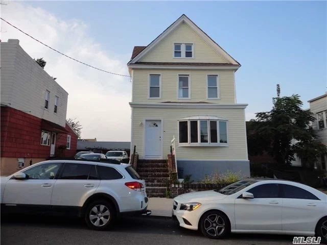 Totally Renovated Detached Two Family Home. Two Bedroom Apartment Over Three Bedroom Apartment And A Full Basement. New Kitchens, New Baths, Closed To Transportation Q18, Q47, Q58 And Much Much More
