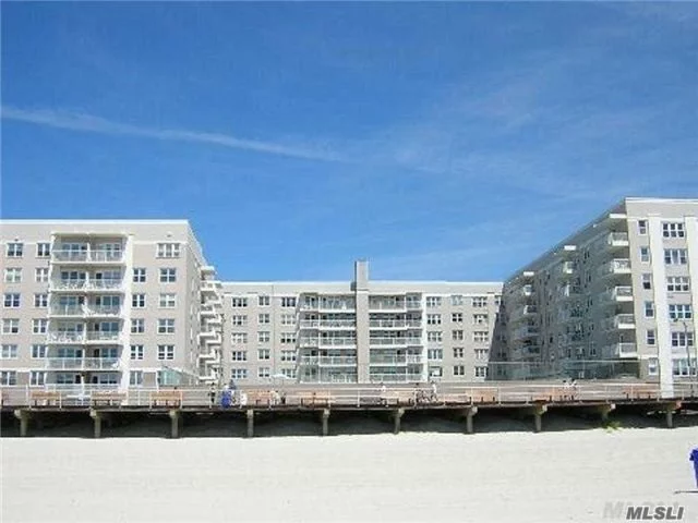 Beautiful 1 Bedroom, W/Parking!! Renovated Kitchen & Bath-All New S/S Appliances. H/W Floors Thruout, Sunken Lr, Plenty Of Closets, Terrace W/City Views, Luxury Bldg W/Pool, Direct Access To Boardwalk, Gym, Security System, Bike Rm, Beach Chair/Surf/Boogie Brd Rm, Storage, Party Rm., Library, Fios Or Cablevision, Renovated Lobby & Hallways. Low Maintenance Fee!