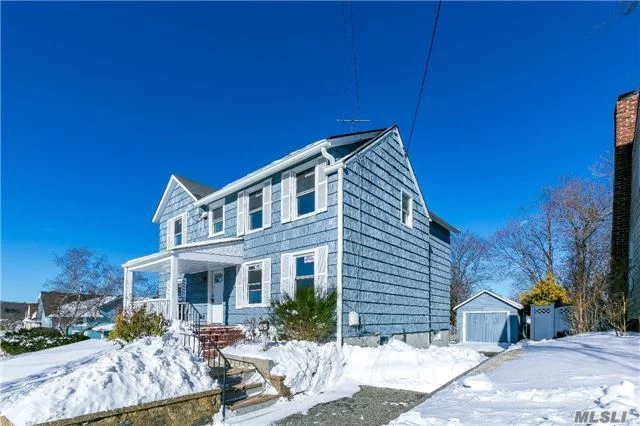 This Charming Colonial Is 1, 784 Sf Which Includes An Updated Kitchen, 4 Bedrooms, 1.5 Baths And Detached Garage. There Are Breathtaking Views Of Oyster Bay From The Backyard Covered Deck. Do Not Miss This.