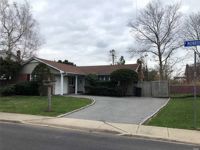 Three Bedroom, Two Full Bath Woodlea Estates Ranch In Coveted Presidential Section Of West Islip With Gorgeous Southern Exposure And Enviable Flow. Sun Filled Den With Brick Fireplace, Cathedral Ceilings, And Sliders Out To Backyard Patio. Triple Pane Windows. Cac. Finished Basement With Separate Storage Room And Attached Garage.