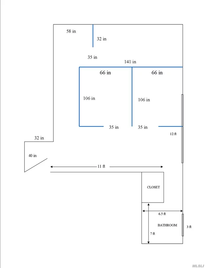 Elevator Building/ Ada Handicap Bathroom. Penthouse North. Faces Northern Blvd. Large Window Bright.