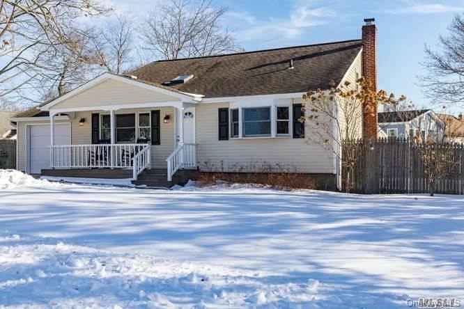 Great Home On Corner Lot With Low Taxes! New Siding, Spacious Dining Room Or Living Room With Hardwood Floors, Vaulted Ceiling & Skylights, Large Lower Level Family Room Has Door To Patio And Yard. Eat-In-Kitchen With Maple Cabinets & Wood Floor. New Carpeting, Fresh Paint Throughout. Move-In Ready.