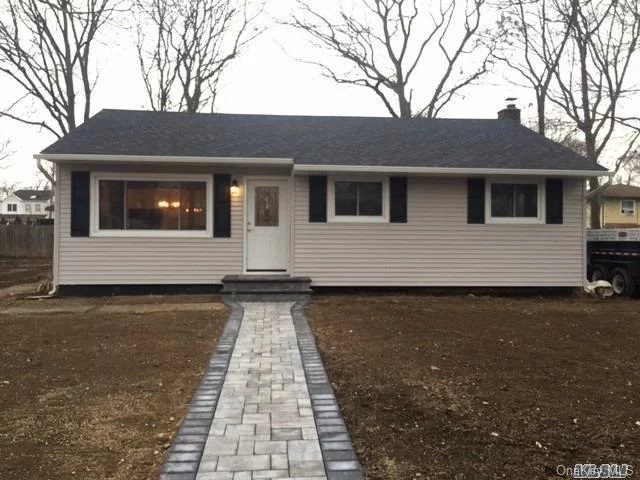 Just Pack Your Bags And Move Right In To This Completely Renovated 3 Bed 1 Bath Ranch. New Eik With Stainless Steel Appliances And Quartz Counter Tops. New Bath, Siding, Roof, Custom Paved Walkway & Stoop. Full Basement With Outside Entrance. New Bluestone Driveway Being Installed. Seller Will Seed Yard When Weather Permits. Better Than Turn Key!!