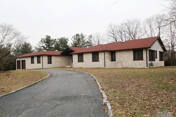 Completely Redone In 2010 Inside And Out, Inc Extensions And Patio Were Added. Spacious 5 Brs, 4.55 Bath Sprawling Ranch Situated On 1+ Acres In Old Westbury. Grand Entrance Leading Into A Very Large Living Room W/ Fpl, & Diningrm. Magnificent Eik W/ High End Appliances. Den W/ Skylight, Library Room, Office & So Much More. A Must See! 24 Hours Notice Needed For All Appts.