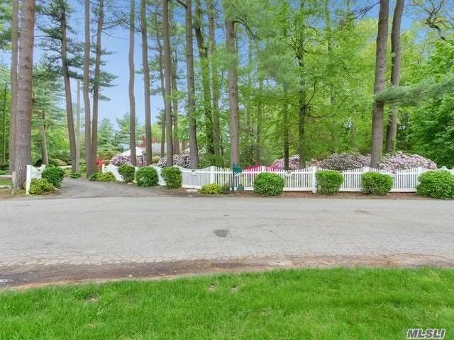 Beautifully Done Sprawling Ranch In Old Westbury Turn Key, Private Entry Tree-Lined Street. Renovated Large Gourmet Kitchen With Granite Counter Tops + Stainless Steel Appliances.Living Room With Fireplace, Formal Dining Room / Great Room With Fireplace, Master Suite On The Main Floor, Private In Ground Gunite Heated Pool On Lush Private Property. East Williston School.