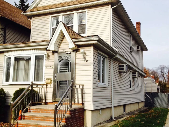 Renovated 1 Dwelling 1st Fl Features Large Living Rm, Dining, New Eat In Kitchen, Ss Appliances, Granite Counter Tops And Full Modern Bath. Upstairs 3 Bedrooms & New Bath. Finished Bsmt With Large Room 1/2 Bath Laundry + Storage. Nice Yard 2 Car Garage. Convenience To Lirr, E, F, M & R Trains,