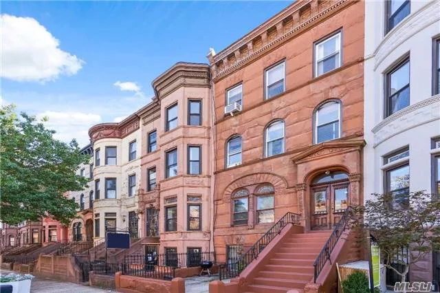 This Is An Excellent Opportunity For Either An Investor Or A User To Own This Romanesque Style 4 Unit Brownstone. Unique Layout Design With Two Duplex Apartments On The 3rd And 4th Floors (Front And Rear). 1st And 2nd Fl Are Floor Through Layouts Mahogany Paneling On The Staircases And Doors. Fireplaces Throughout The Building. As-Is Cash Deals Only!!