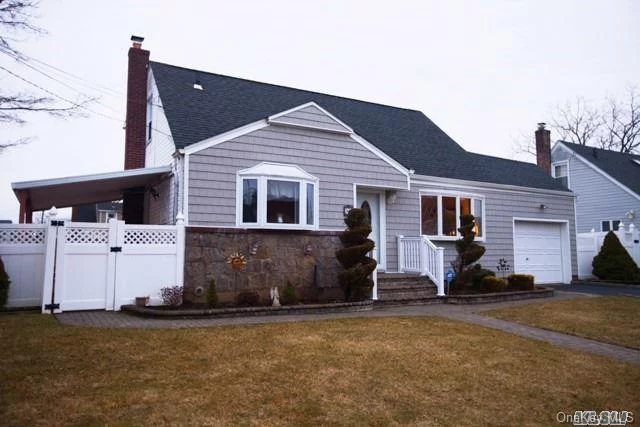 Magnificent Rear Dormer Cape, Quiet Dead-End Block, Bethpage Sd#21, Great Curb Appeal W/Fieldstone & Newer Vinyl Sided Ext., Newer Eik W/Granite Counters, New Fbth, 2nd Flr Rear Dormer W/3 Brs, Lg Mbr, Fin Family Rm Bsmnt, All Windows Replaced, Verticals, Newer Heating Sys, Alarm, Igs, O/S Backyard, Multi-Level Deck, 6Ft Pvc Fencing.