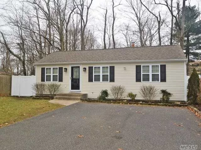 Picture Perfect Sits This Fabulous 2 Br Ranch! Beautifully Updated W/Maple Toffee Glazed Cabinets, Granite Counters, Stone Backsplash, Stainless Steel Appls, Ceramic Tile, Laminate Floors, Built-In Bookcases, Custom Moldings Throughout, Freshly Painted, Mstr Br W/Walk-In Closet, New Cac, New Roof, Fully Fenced Yard W/Stack Stone Walls, Shed, Low Taxes In Village, Must See!