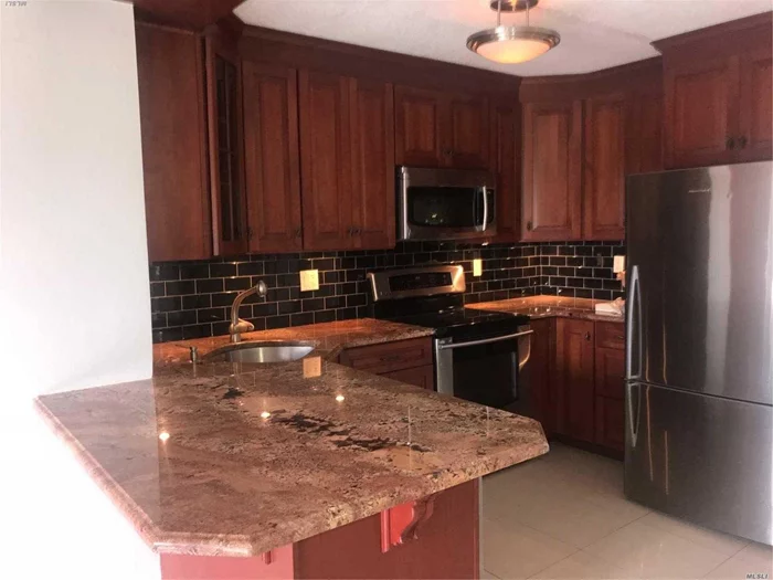 Mint 1Bed 1.5 Bath Updated Condo. Fully Renovated Open Floorplan. Reno&rsquo;d Kitchen W/Granite, Stainless Steel, Large Peninsula And Rec&rsquo;d Lighting. Top-Of-Line S/S Appliances. New Carpet In Bedroom On 4/11. W/D In Unit. Ge Heat And A/C Wall Units In Bedroom And L/R. Indoor Dedicated Parking Space Included. 0.4 Miles Winthrop Hosp And Lirr. Penn Sta. 35 Mins. Close Shops, Restaurants, Roosevelt Field Mall. This Is A Must-See Mint Apartment. Available Approx 4/12/18.
