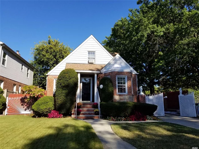 Potential Short-Sale Subject To Bank Approval In Fresh Meadows. Over-Sized Corner Property, 50&rsquo; X 100&rsquo;, In School District 26. Features Open-Layout W/ Eat-In Kitchen, Liv Rm/Din Rm Combo. 3-Beds, 3.5-Baths Total. Master Bdrm On 1st Fl. Finished Basement W/Sep Exit. Partially Gated Prop W/ Private Driveway, Detached Garage & Above Ground Pool. Conveniently Located Near Schools, Pharmacies, Restaurants, Parks, Shopping, & Q88/Q17 Bus Stop. New Hot Water Heater Installed On 8/18/18. Sold As Is.