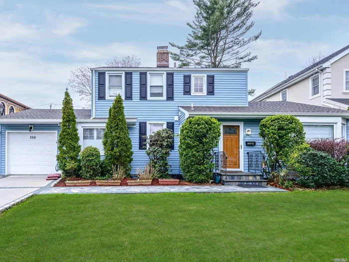 Roslyn Heights. 4 Bedroom, 2 Bath Expanded Colonial. Outstanding Eat In Kitchen With Stainless Steel Appliances, Great Room With Fireplace, Formal Dining Room, Bedroom/Office, And So Much More. All Located On Quiet Landscaped Property. A Must See!