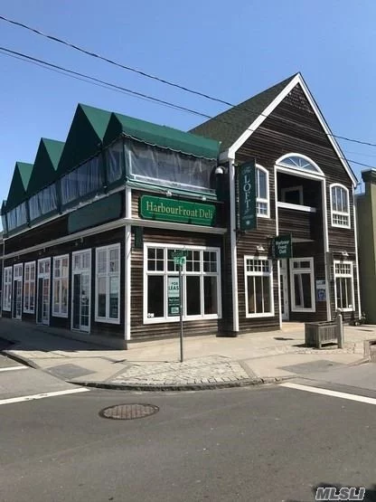 2-Story, 4400 Square Foot Restaurant Building. In The Heart Of The Village Of Greenport&rsquo;s Business On The Ever Growing North Fork. Ground Floor Has Floor To Ceiling Windows And High Ceilings. Fully Equipped Kitchen And All Furniture Is Included. Second Floor Includes A More Formal Dining Room And A 50-Seat Covered Outdoor Deck