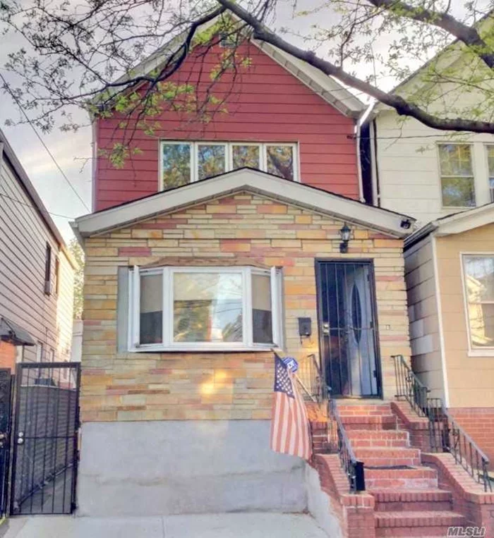 Beautiful And Recently Renovated 1 Family Home. Excellent Price, Condition And Location. 2 Blocks From J Train. Large Open Layout First Floor Includes An Enclosed Porch And A Large, Like New Eat In Kitchen, All Wood Flooring. Second Floor Has 3 Bedrooms, A Full Bathroom And Access To A Storage Attic. The Basement Is Fully Finished As A Large Open Layout Space, With Bathroom, Summer Kitchen, And Outside Entrance. The Home Is Fully Detached For Added Privacy And It Has Parking Space For One Car.