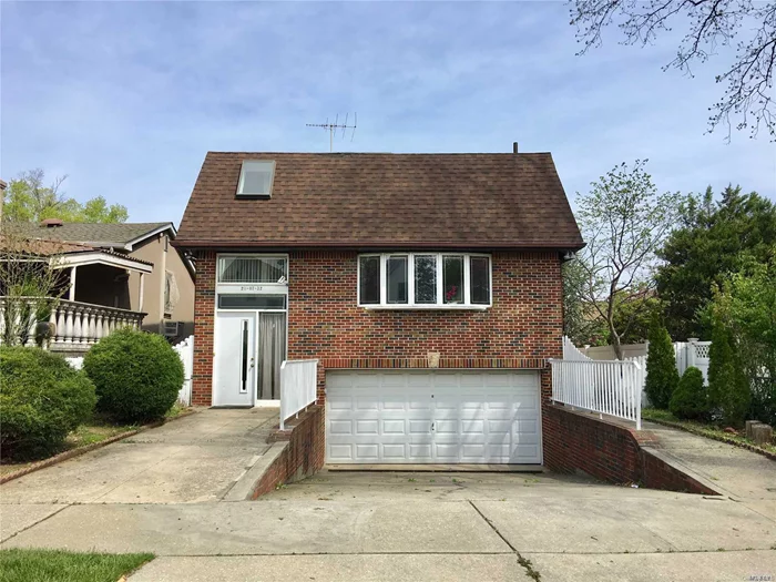 Young Solid All Brick Hi Ranch Built In 1985 With Large 26X48 Building Size ! Southern Exposure Sunny House. Ideal For Extended Family. Prime North Bayside Location, Walk To Lirr & Express To Manhattan. Best School Dist#26