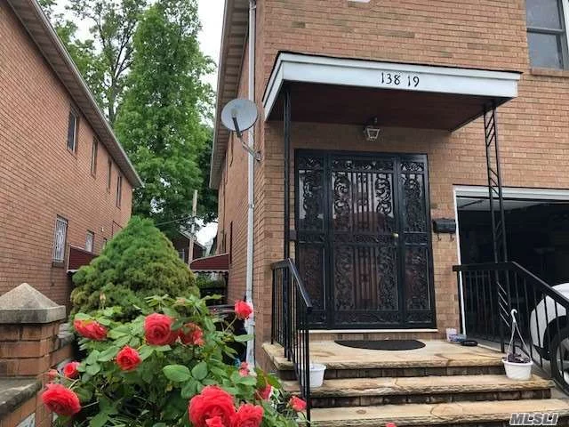 Gated Backyard With Private Entrance !!! Rent Includes All Utilities !!! 2 Bedrooms Apartment On 1st Floor , Renovated And Fresh Painted , About 1000-1100 Sqft . Bus Q44/Q20A/Q88 Next Block , Close To Queens College & John Bowne Hs & Easy To 495/Man St / 61Ave . . Supermarket 2 Block Down. Street Parking Or Can Arrange For Extra Fee. No Pets , No Smoking ,  No Washer. Check Credit & Income .